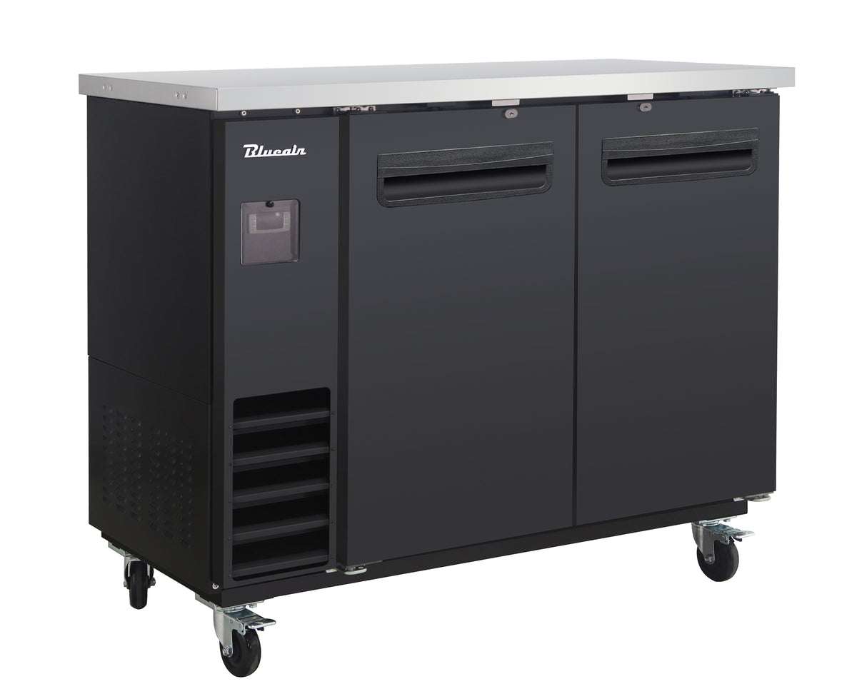 Blue Air BLNBB-48B-HC 49 inch back bar cooler black