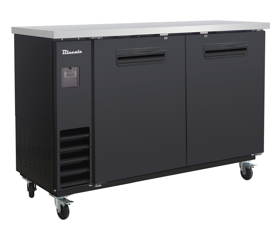 Blue Air BLNBB-60B-HC 61 inch back bar cooler black