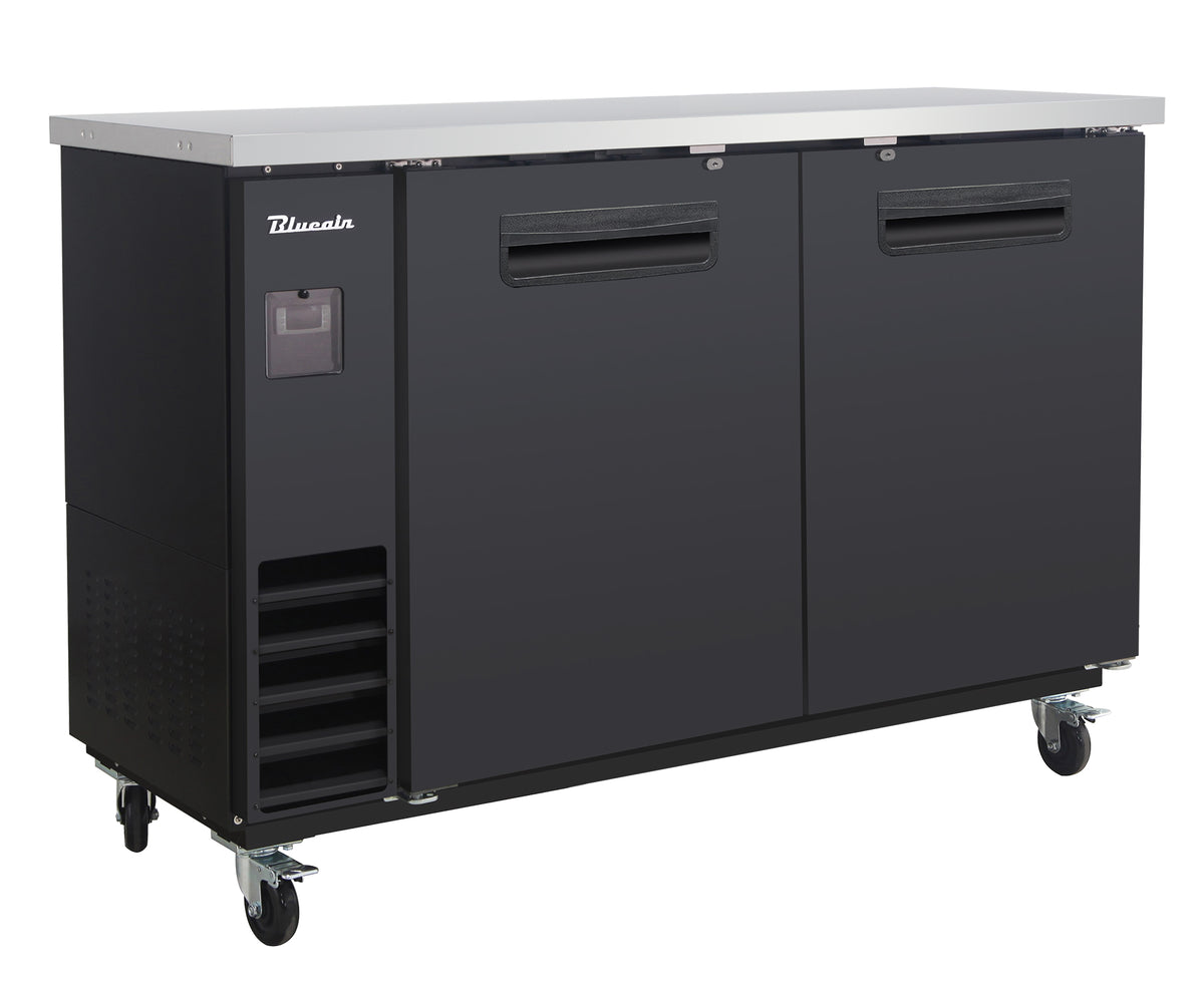 Blue Air BLNBB-60B-HC 61 inch back bar cooler black