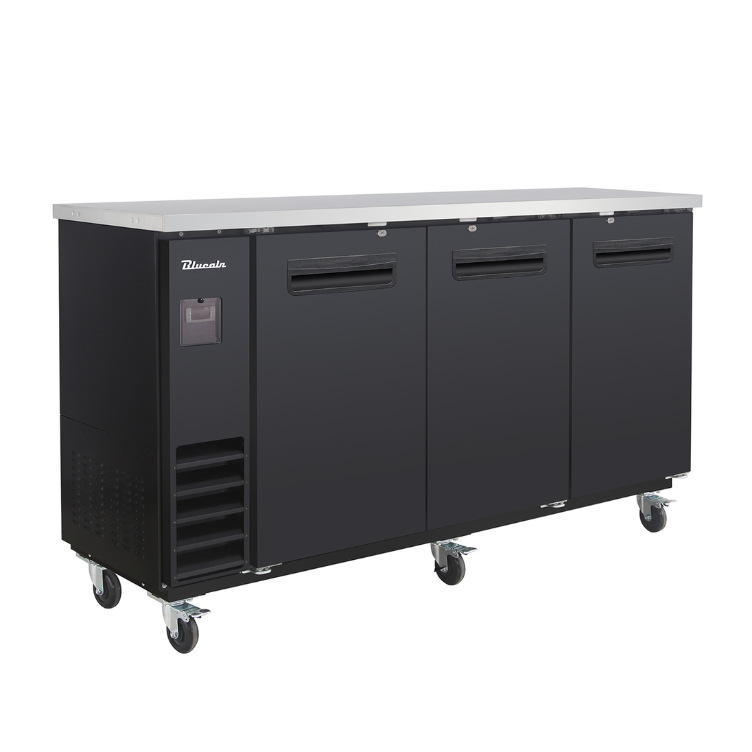 Blue Air BLNBB-72B-HC 73 inch back bar cooler black