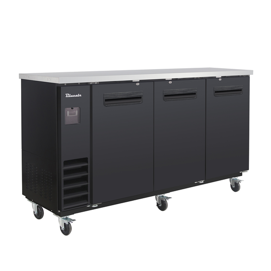 Blue Air BLNBB-72B-HC 73 inch back bar cooler black