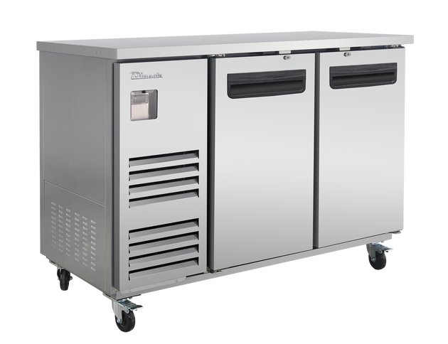 Blue Air BLBB59-2S-HC 59 inch back bar cooler stainless steel