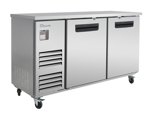 Blue Air BLBB69-3S-HC 69 inch back bar cooler stainless steel