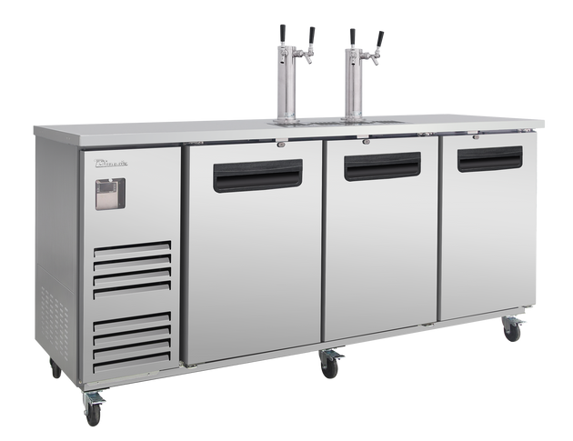 Blue Air BLKC90-4S-HC 90 inch kegerator stainless steel