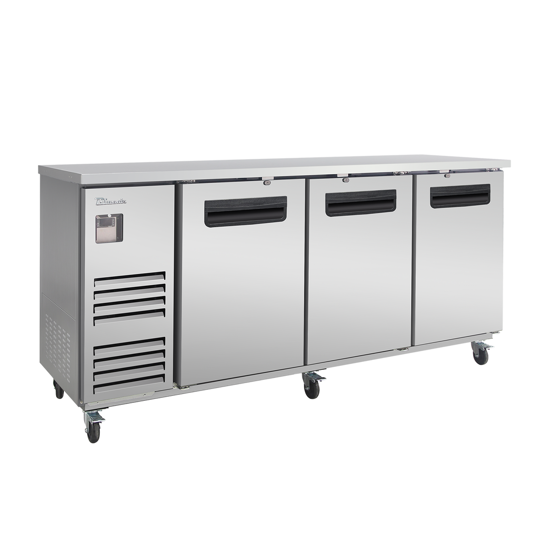 Blue Air BLBB90-4S-HC 90 inch back bar cooler stainless steel