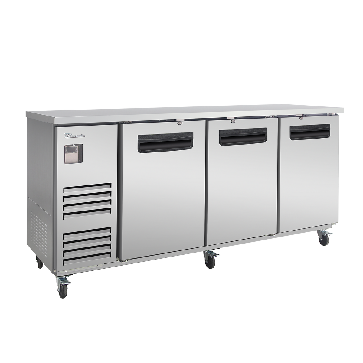 Blue Air BLBB90-4S-HC 90 inch back bar cooler stainless steel