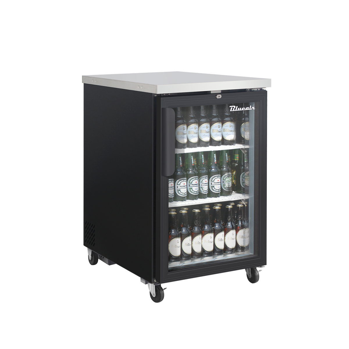 Blue Air BLBB23-1BG-HC 24 inch back bar cooler black