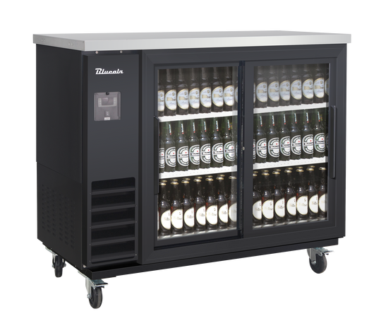 Blue Air BLNBB-48BG-SL-HC 49 inch back bar cooler black