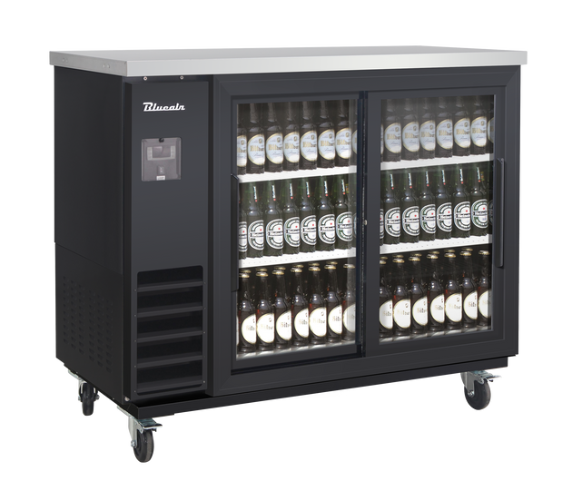 Blue Air BLNBB-48BG-SL-HC 49 inch back bar cooler black