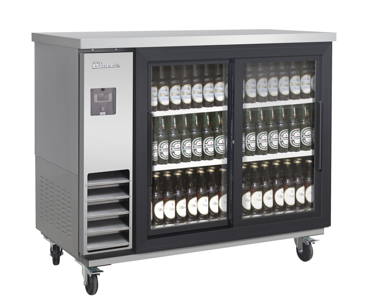 Blue Air BLNBB-48SG-SL-HC 49 inch back bar cooler stainless steel