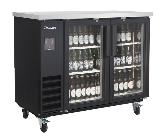 Blue Air BLNBB-48BG-HC 49 inch back bar cooler black