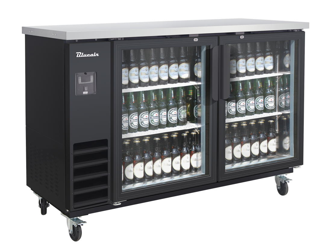Blue Air BLNBB-60BG-HC 61 inch back bar cooler black