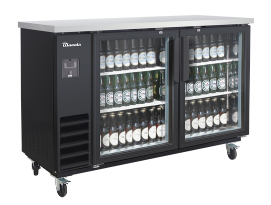 Blue Air BLNBB-60BG-HC 61 inch back bar cooler black