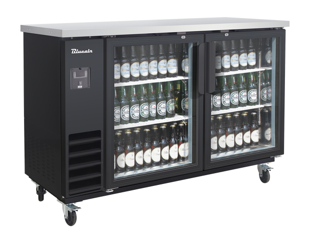 Blue Air BLNBB-60BG-HC 61 inch back bar cooler black