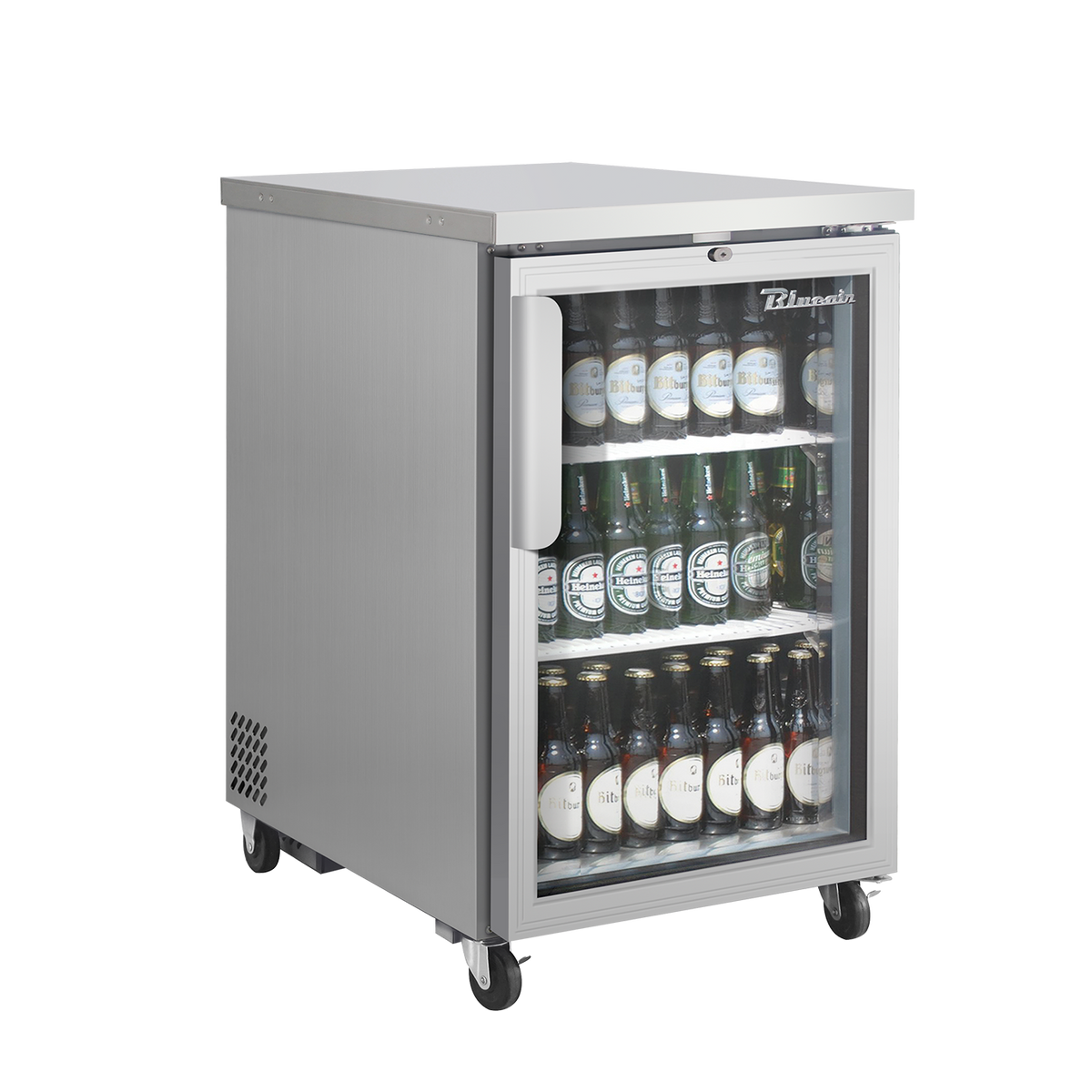 Blue Air BLBB23-1SG-HC 24 inch back bar cooler stainless steel