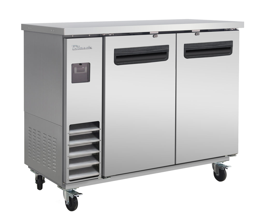 Blue Air BLNBB-48S-HC 49 inch back bar cooler stainless steel