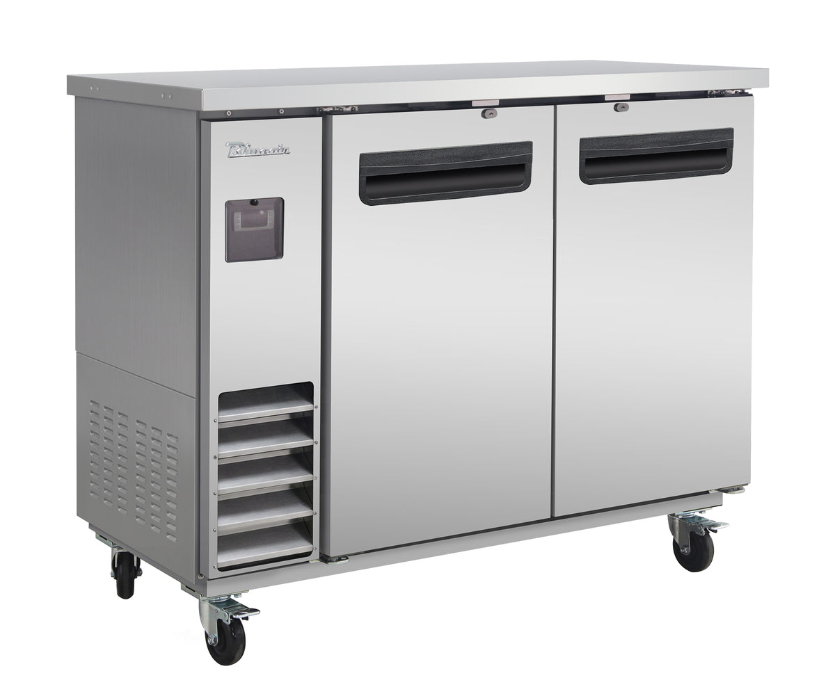 Blue Air BLNBB-48S-HC 49 inch back bar cooler stainless steel