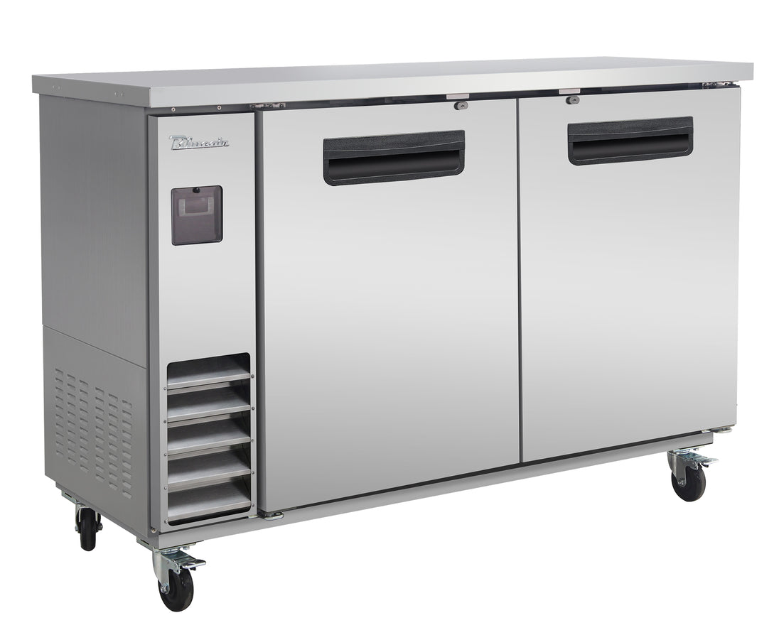 Blue Air BLNBB-60S-HC 61 inch back bar cooler stainless steel