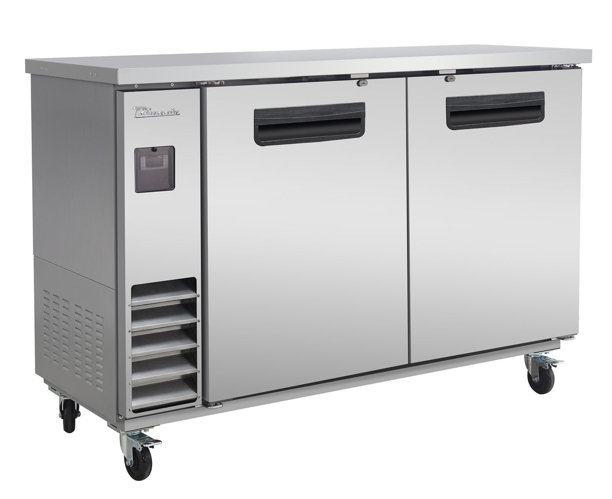 Blue Air BLNBB-60S-HC 61 inch back bar cooler stainless steel