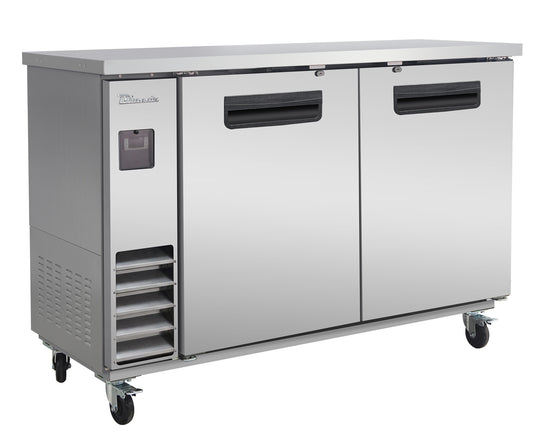 Blue Air BLNBB-60S-HC 61 inch back bar cooler stainless steel