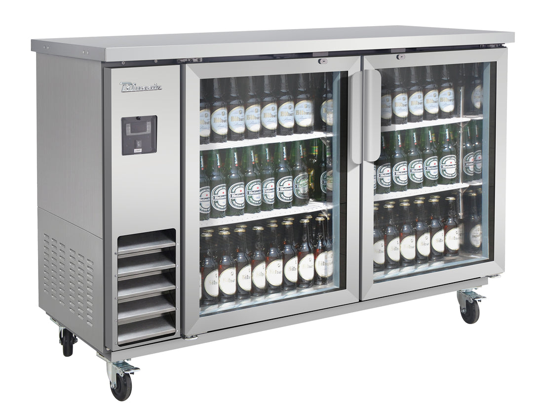 Blue Air BLNBB-60SG-HC 61 inch back bar cooler stainless steel