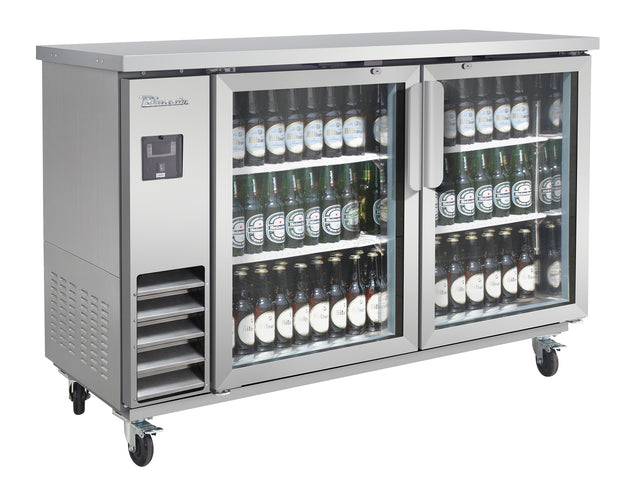Blue Air BLNBB-60SG-HC 61 inch back bar cooler stainless steel