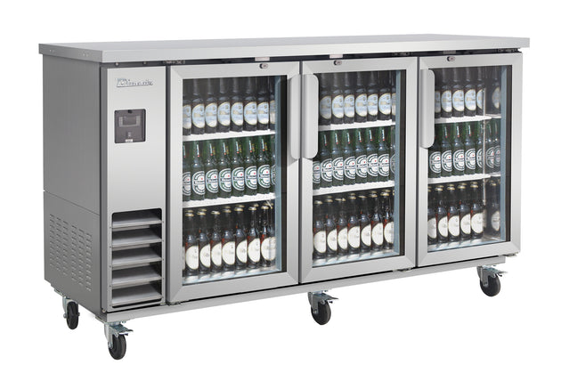 Blue Air BLNBB-72SG-HC 73 inch back bar cooler stainless steel