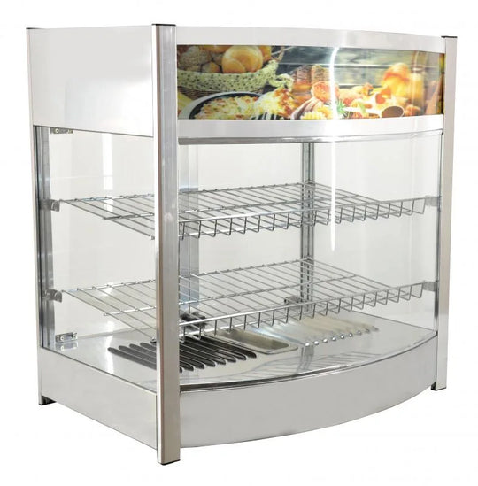 Omcan DW-CN-0107 26 inch countertop display warmer with two shelves
