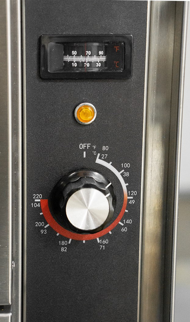 Omcan FW-CN-0002 double drawer warmer angle view