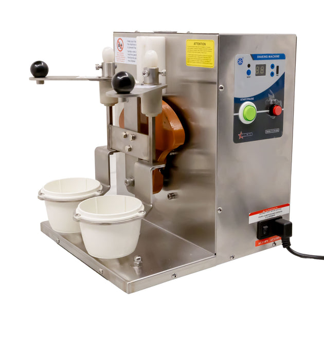 Omcan FP-CN-0200 bubble tea and drink shaking machine with double cup holders