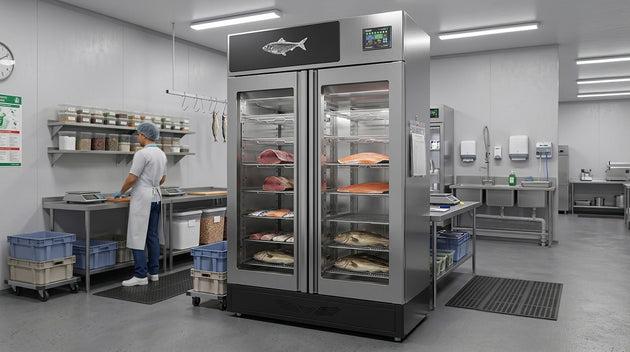 Omcan PES20T4.0 fish curing cabinet additional view