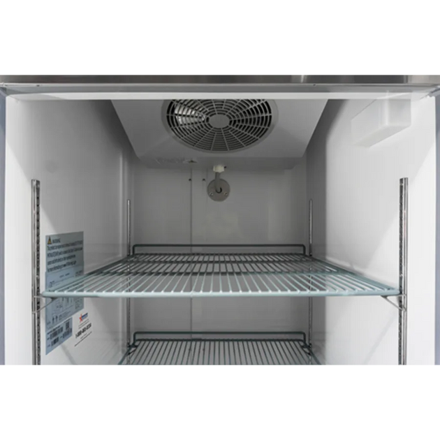 Omcan FR-CN-1372E-HC Aurora reach-in freezer angled view