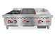 Omcan CE-CN-12H12C12G 36 inch gas hot plate, charbroiler and griddle combo
