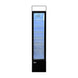 Omcan RS-CN-0105-B 14 inch slim black glass door display refrigerator with lightbox