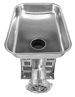 Omcan MG-CN-0008-E number 8 light duty stainless steel electric meat grinder