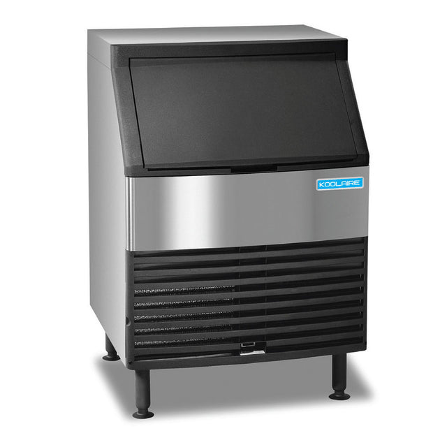 Koolaire KYF0150A Air-cooled Ice Maker with Bin Cube-style 169 Lb/Day — front three-quarter view showing the hideaway bin door and air-cooled condenser grille