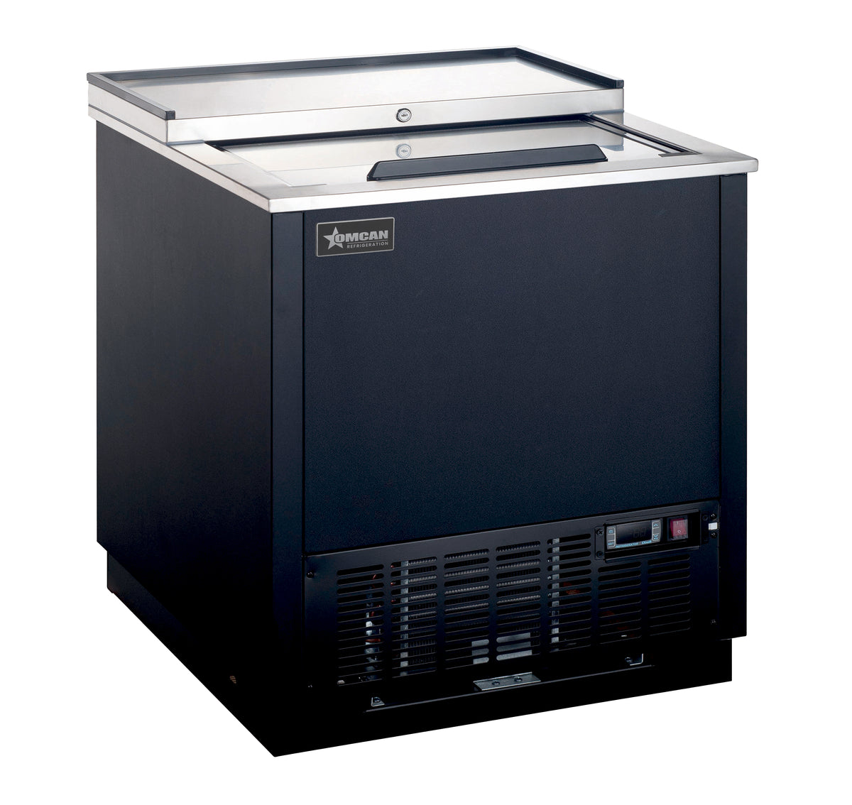 Omcan FR-CN-0915-PC 36 inch black glass froster plate chiller 240 L