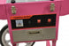 Omcan CF-CN-0520-T candy floss machine on mobile trolley with stainless steel bowl