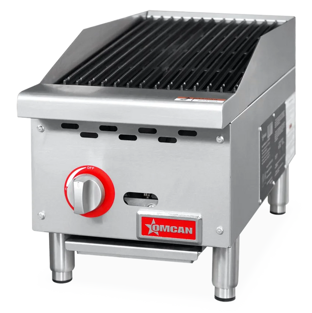 Omcan CE-CN-CB12-M 12 inch radiant gas charbroiler 35000 BTU