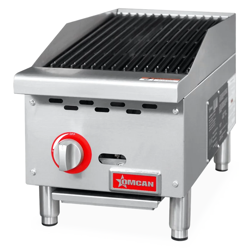 Omcan CE-CN-CB12-M 12 inch radiant gas charbroiler 35000 BTU