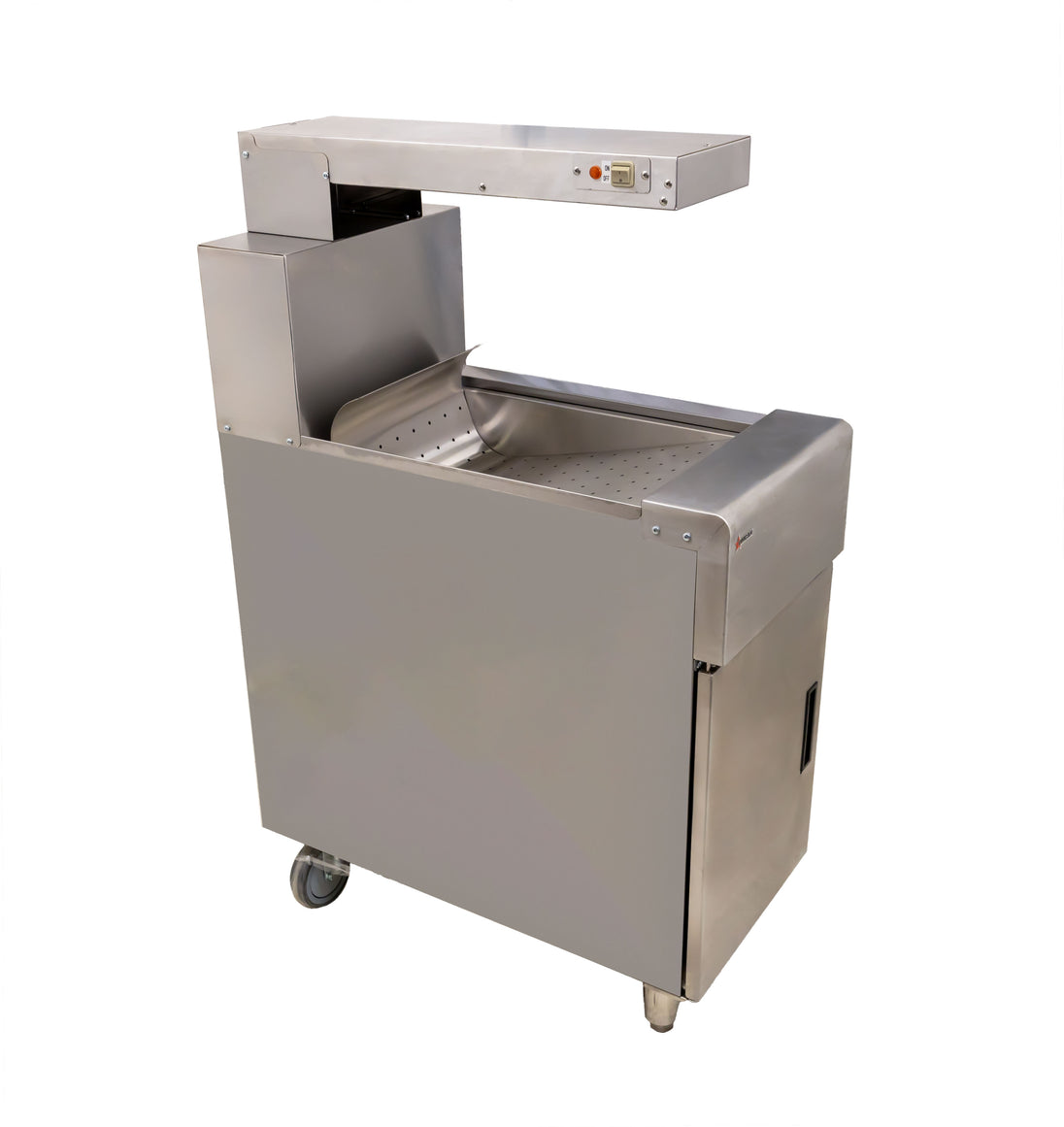 Omcan FW-CN-0032-F portable fry dump station with heating lamp