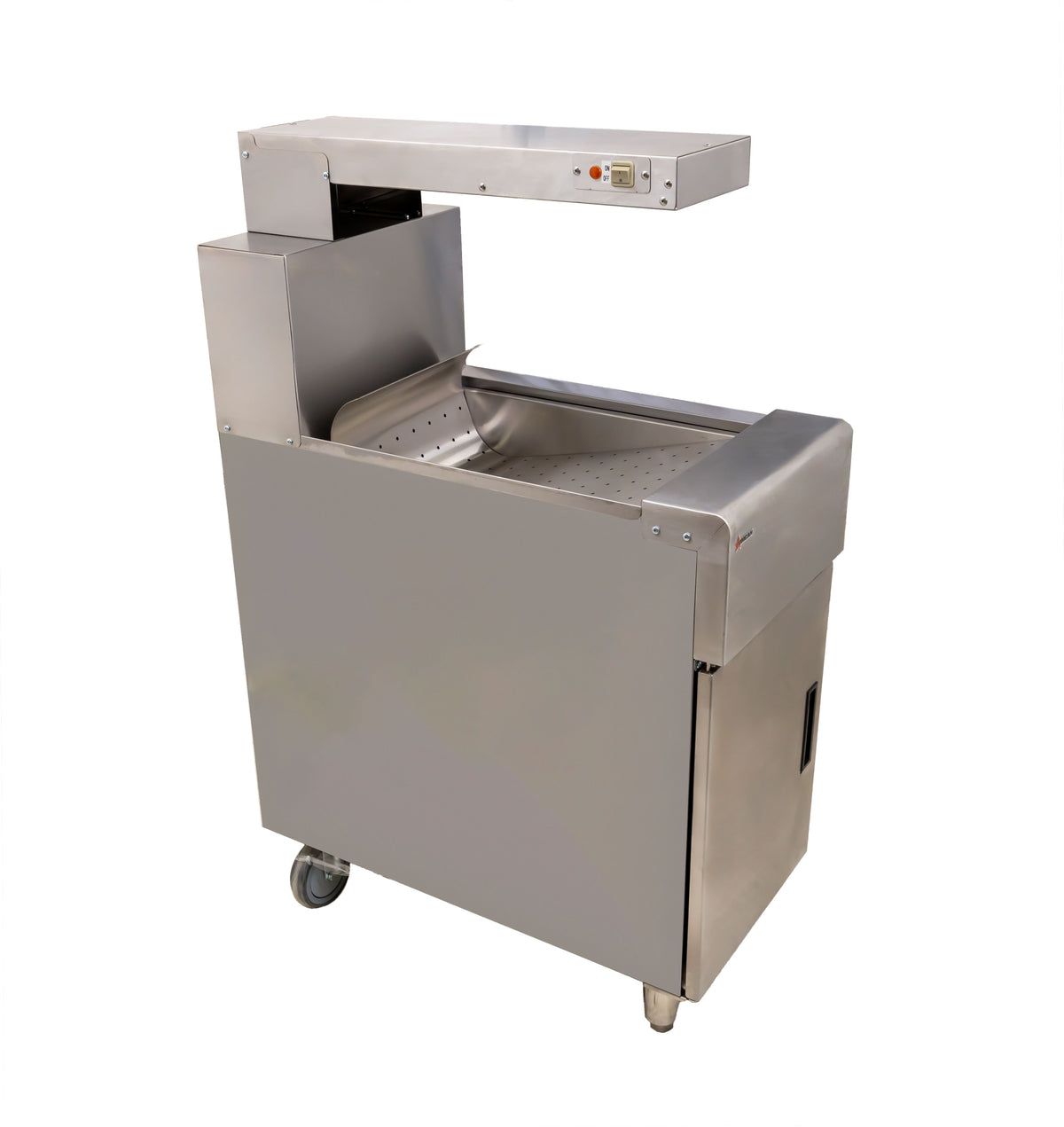 Omcan FW-CN-0032-F portable fry dump station with heating lamp