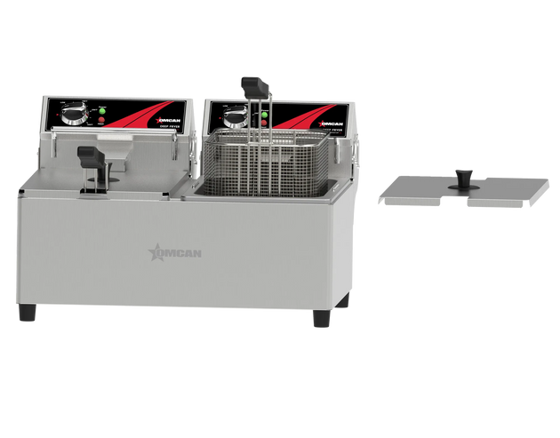 Omcan CE-CN-10414 Elite Series electric countertop double tank deep fryer