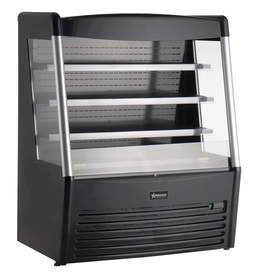 Omcan RS-CN-0490 48 inch black grab and go open refrigerated display case