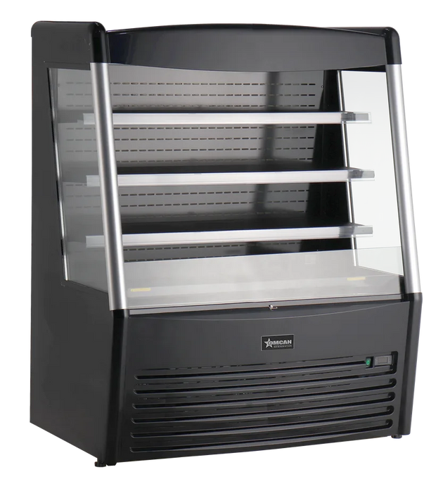 Omcan RS-CN-0490 48 inch black grab and go open refrigerated display case