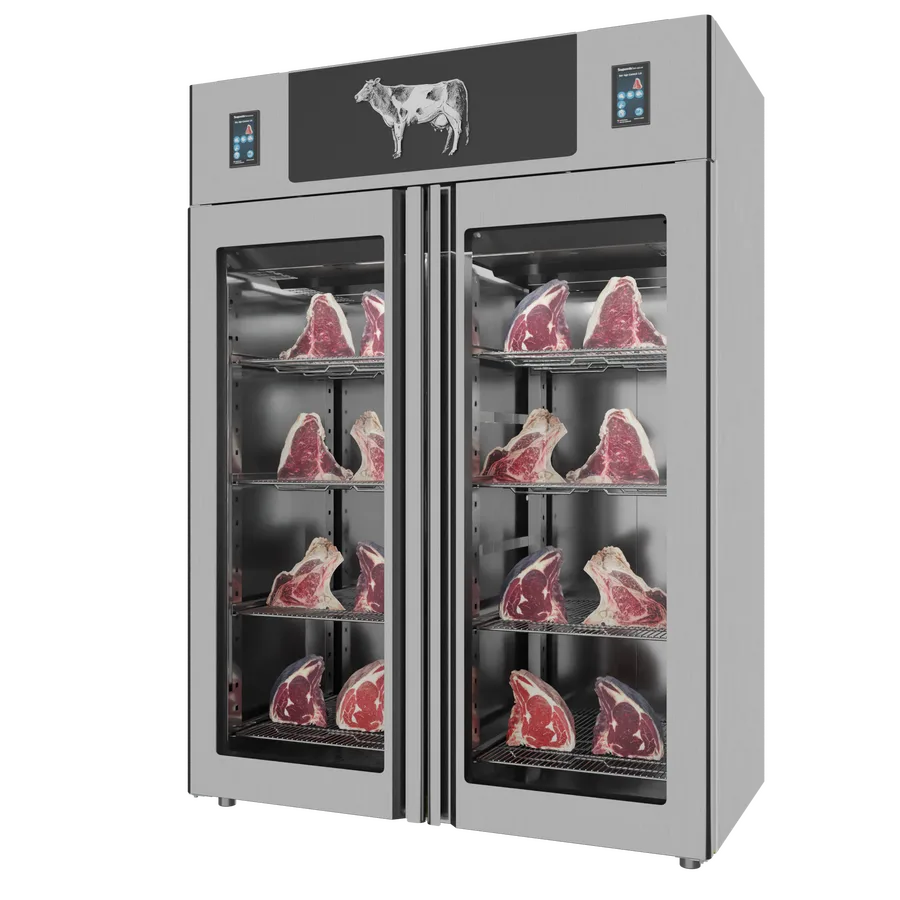 Omcan PI3AIONTWSTI Stagionello Dry Age 3.0 twin dry aging cabinet detail view