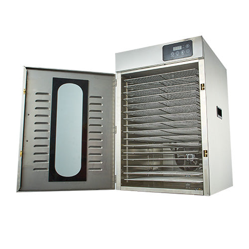 Omcan CE-CN-0016-E 16 tray stainless steel food dehydrator with digital control