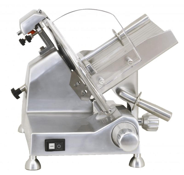 Omcan MS-CN-0300-C 12 inch belt driven meat slicer with blade locker