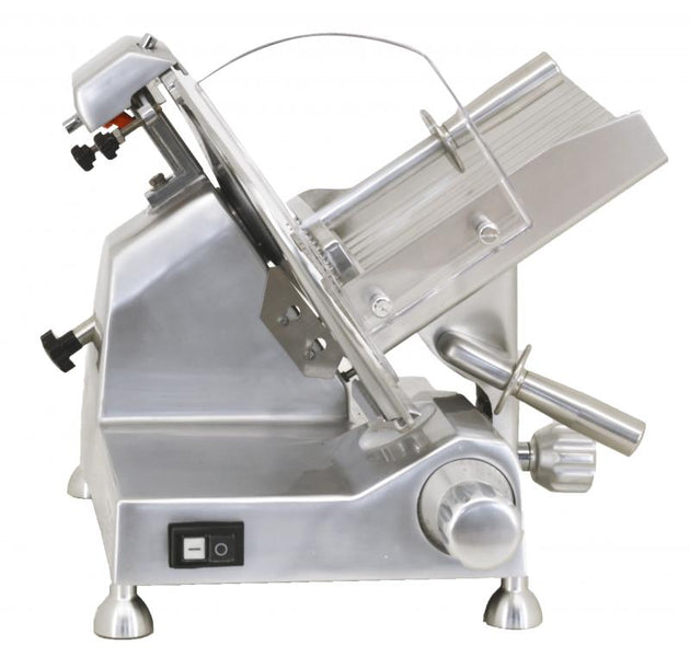 Omcan MS-CN-0300-C 12 inch belt driven meat slicer with blade locker