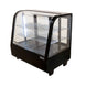 Omcan RS-CN-0100-E 27 inch black two shelf countertop refrigerated display